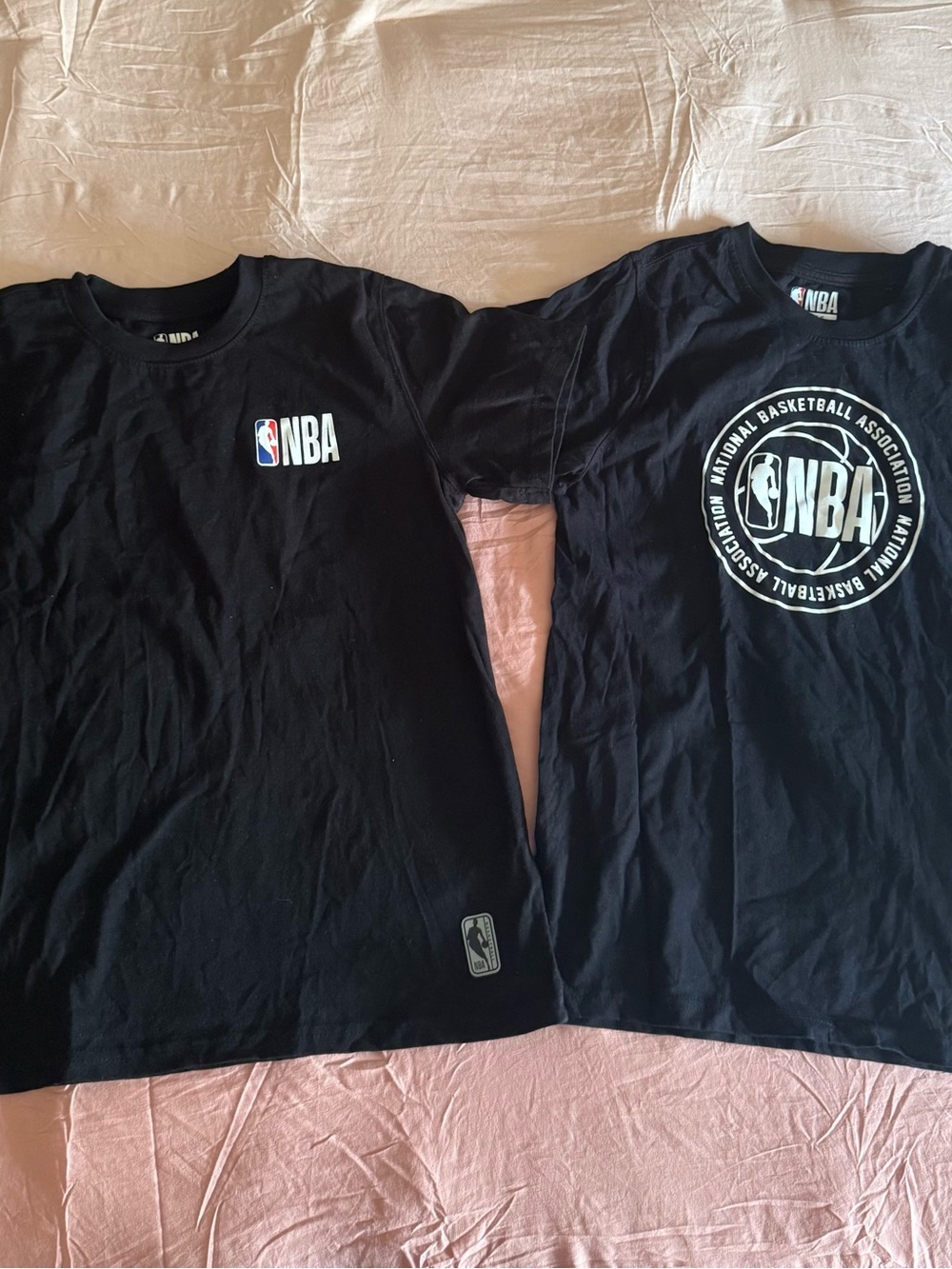 NBA Youth (14/16) Black Logo T-Shirt Bundle